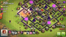Clash of Clans - Town Hall 9 Defense (CoC TH9) BEST Trophy Base Layout   Defense Replays