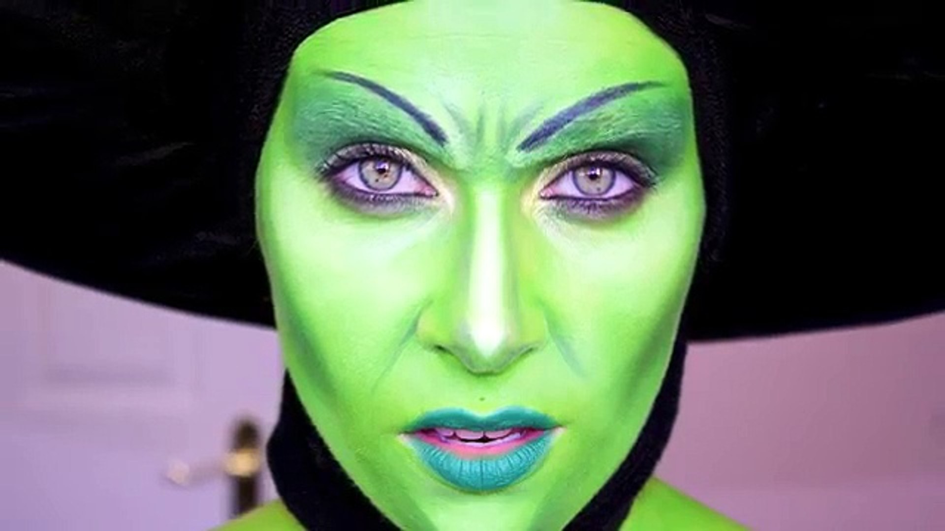 Wicked Witch of the West; Halloween makeup tutorial. - Dailymotion Video