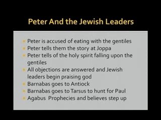 Peter Eats With The Gentiles