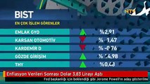 Enflasyon Verileri Sonrası Dolar 3,83 Lirayı Aştı