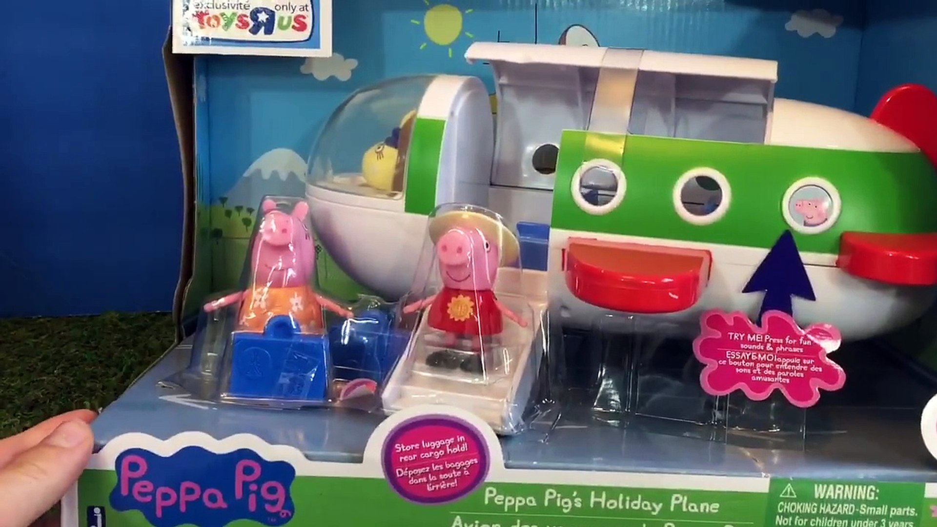 peppa pig holiday plane