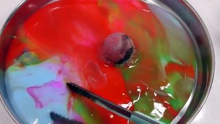 1000 Degree Ball VS Combine Colors Slime Learn Colors Slime Clay Orbeez