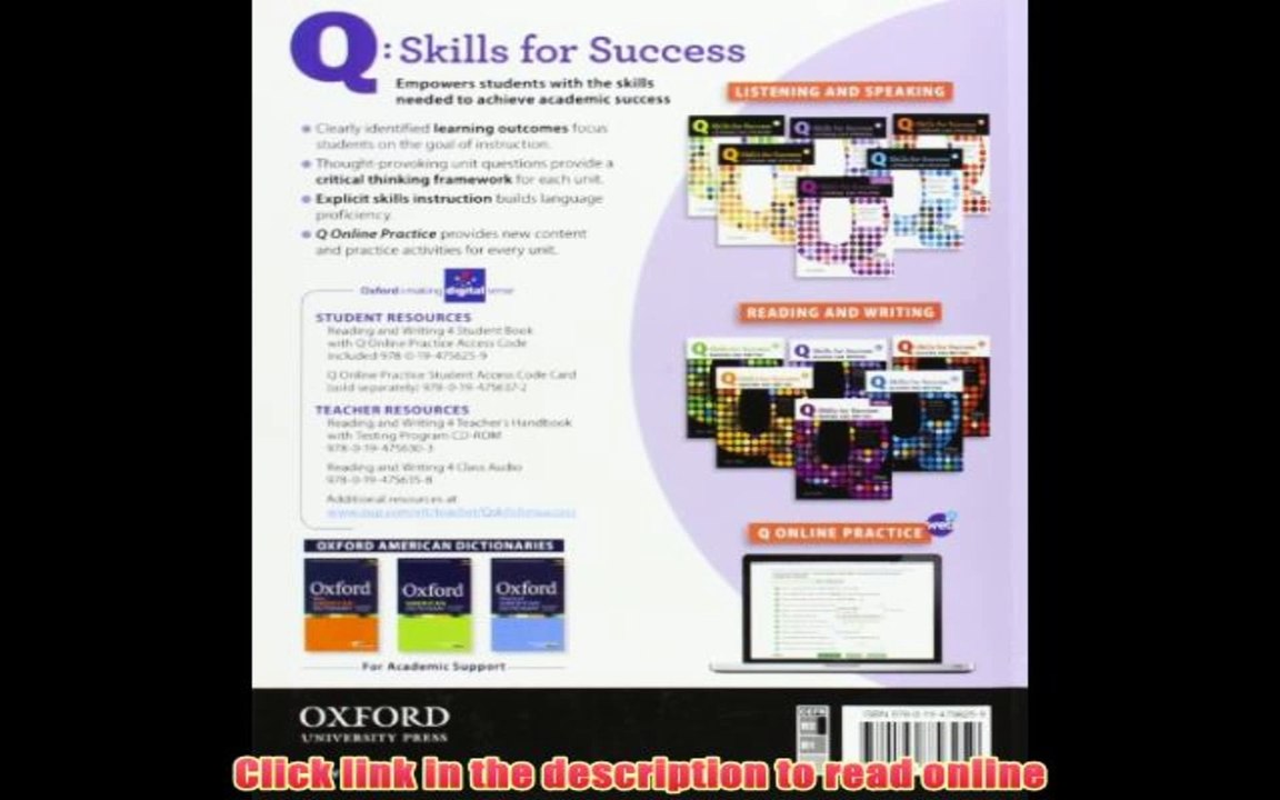 Read Q Skills for Success: Reading and Writing 4: Student Book with Online Practice PDF Full Book