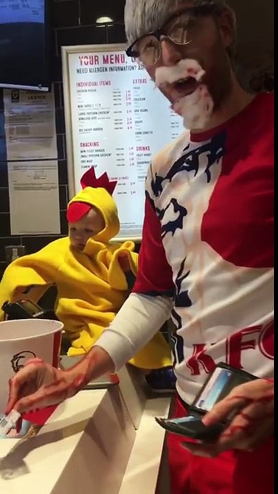 Chick or treating with ladbaby 