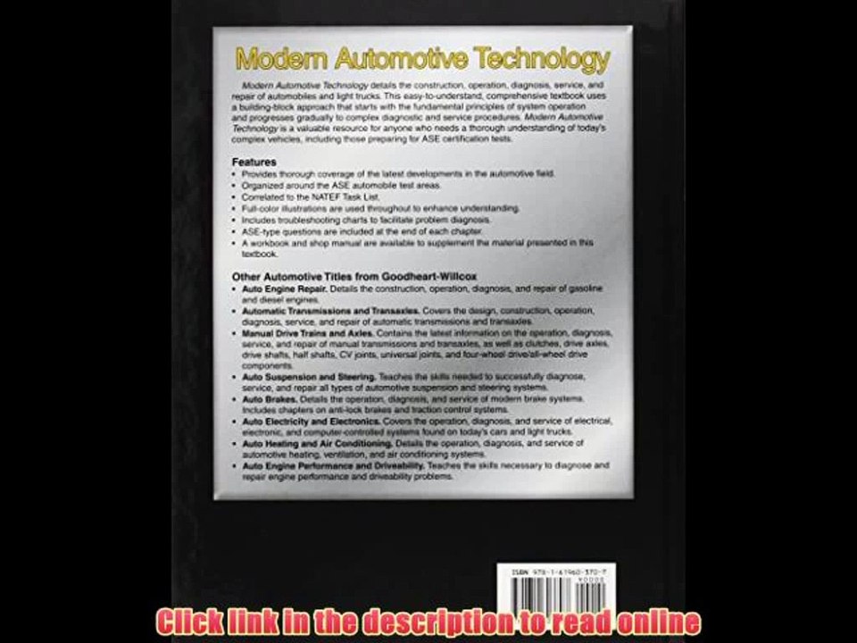 Read Modern Automotive Technology Free PDF Book