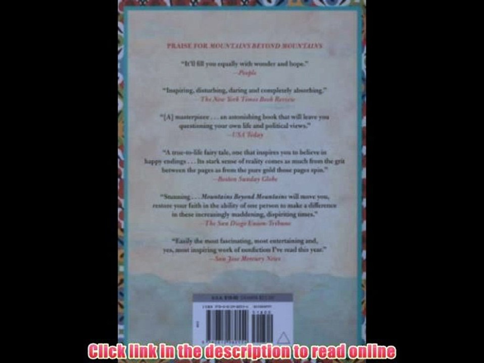 [PDF] Mountains Beyond Mountains: The Quest of Dr. Paul Farmer, a Man Who Would Cure the World (Random House Reader's Circle) eBook Free