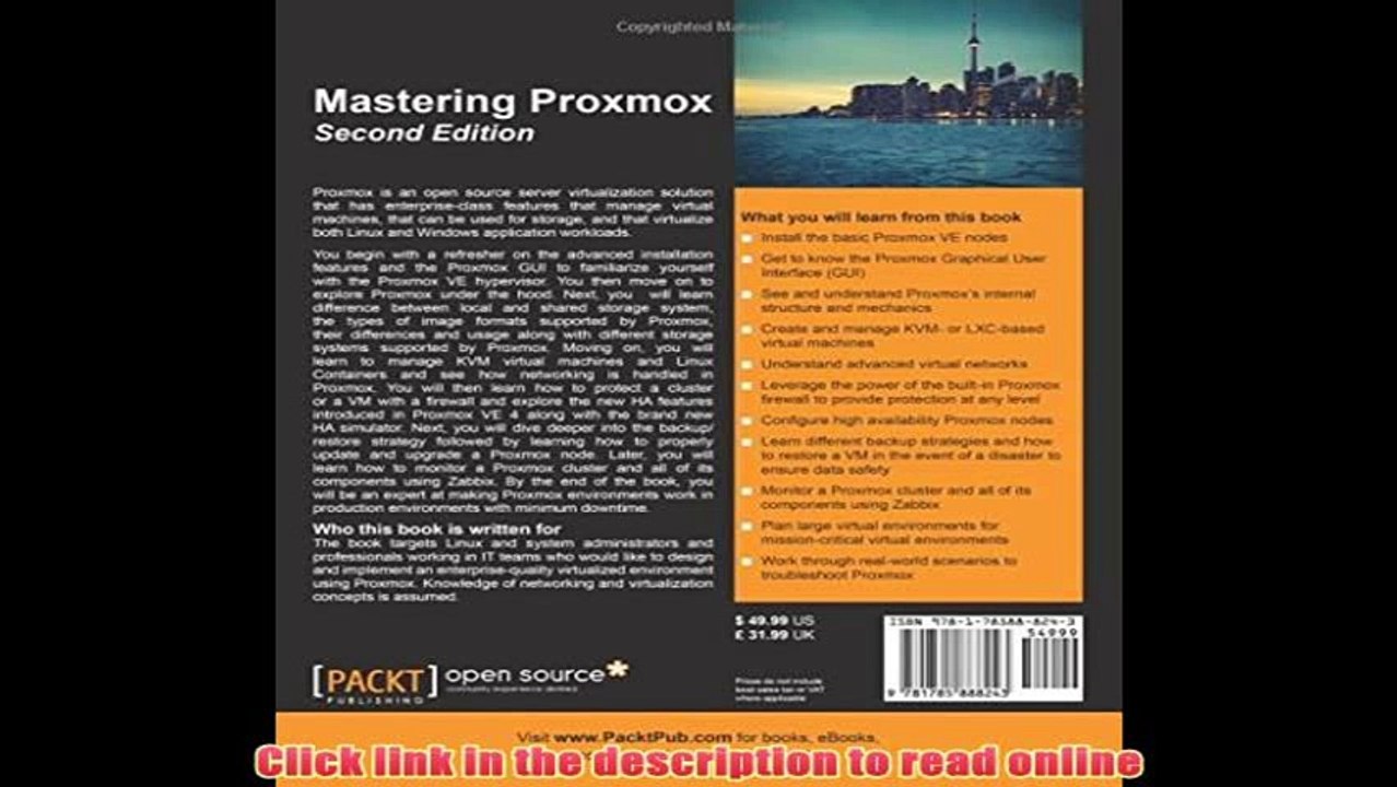 [PDF] Mastering Proxmox - Second Edition eBook Free