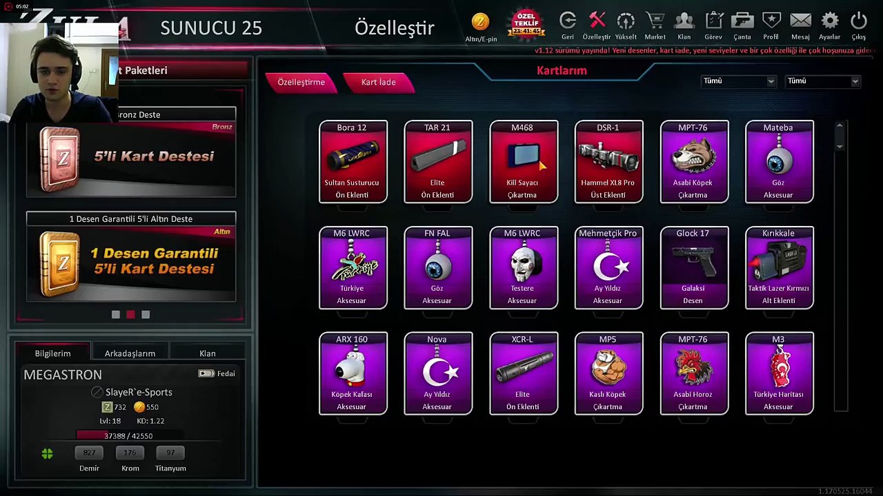 ZULA M468E KİLL SAYACI ÇIKARDIK!!! 15 ALTIN DESTE AÇILIMI