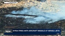 i24NEWS DESK | Syria fires anti-aircraft  missile at Israeli jets | Thursday, November 2nd 2017