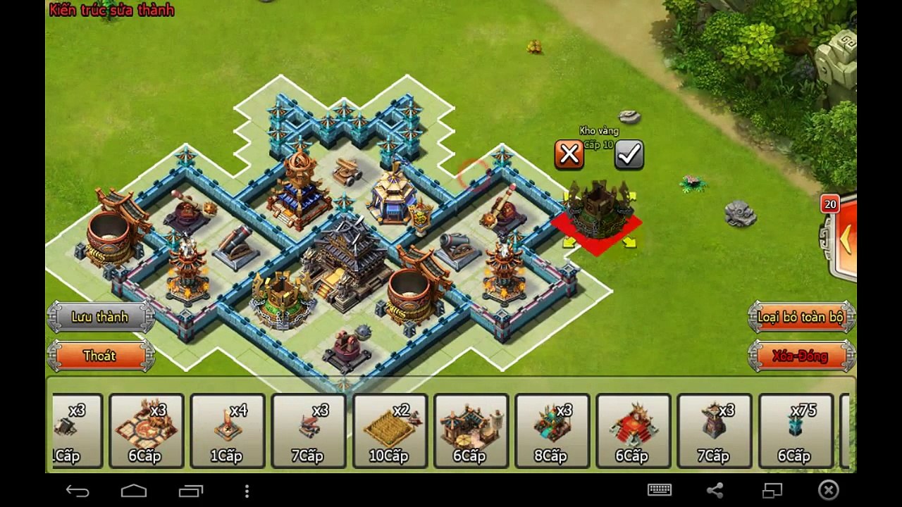 Xếp nhà Game Đại Chiến Tam Quốc ( Clash of Kingdoms ) Đại Quân Danh cấp 7 _ BATMAN funny