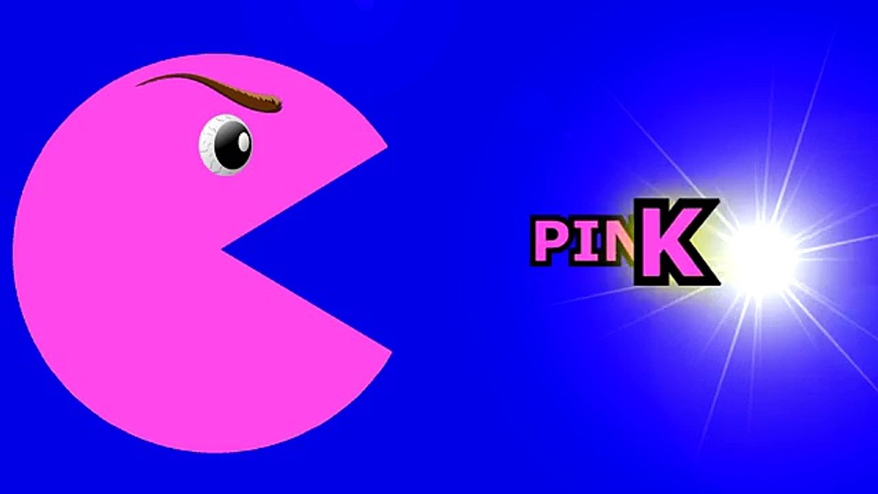 Learn Colors With Pacman For Kids - Race Cars - Funny Video For Kids