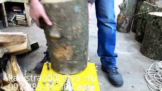 Запуск и работа дровокола от слабой сети (Work woodsplitter from a bad electrical)