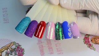 Простые дизайны блестками для НОВИЧКОВ | Nail Art with glitter