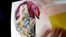 Cómo dibujar a IronMan realista con Lápices de colores | How to draw IronMan