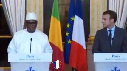 conférence de presse de Macron avec le président malien Boubacar Keïta