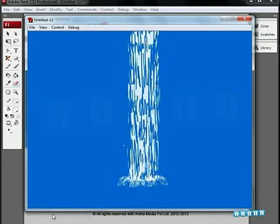Flash Animation Tutorial- Animate Water Fall in Flash. - Dailymotion Video