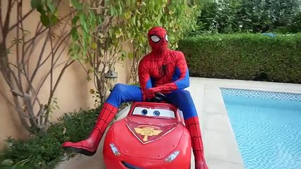 Lightning Mcqueen CAR WHEEL FELL OFF Learn Colors Johny Johny Yes Papa Song for Children & Baby