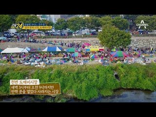 5분 만에 육해상공 클리어☆ 제철 유기농 모이는 ‘천변 도깨비 시장’