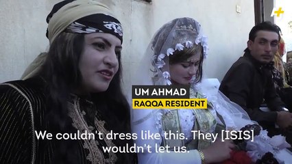 This is the first wedding in Raqqa since ISIS was forced out of the city