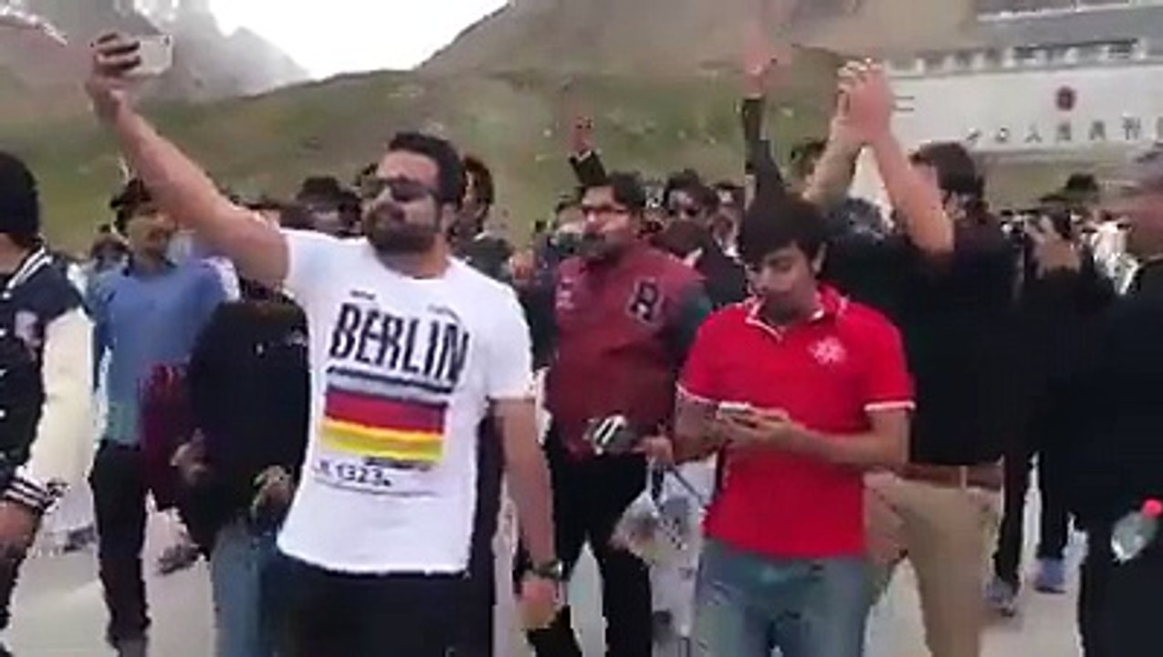 GO NAWAZ GO on Khunjerab Pass Pakistan China Border