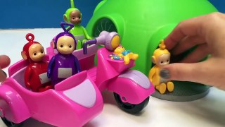 TELETUBBIES Toys Ride In DISNEY JUNIOR Cars!-P33GW8nqSOY