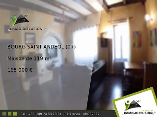 Maison A vendre Bourg saint andeol 119m2 - 165 000 Euros