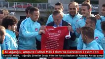 Ali Ağaoğlu, Ampute Futbol Milli Takımı'na Dairelerini Teslim Etti