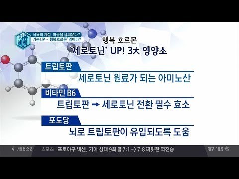 기분 UP~ ‘행복 호르몬’ 분비 음식 먹어라!