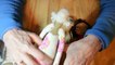 Doll tutorial Part 4 -needle felt doll hair-Needles used are are extremely sharp so use carefully