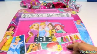 Disney Princess Coloring Pages On Rolling Art Desk and Surprises