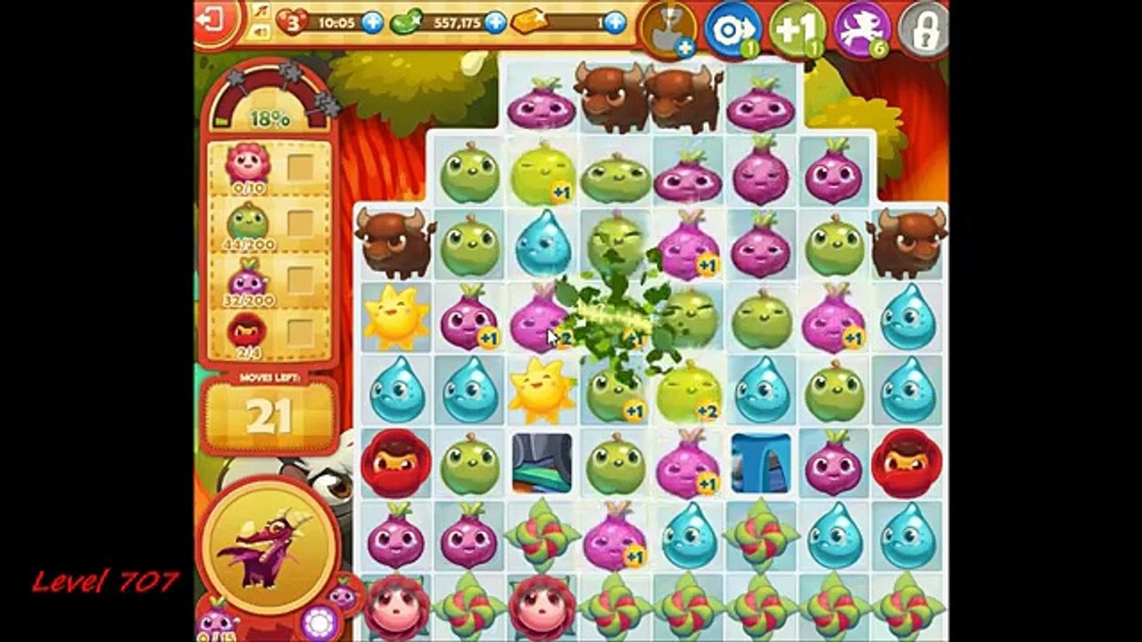Farm Heroes Saga Level 707 (NO BOOSTERS)
