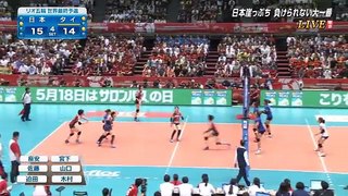 2016年５月 リオ五輪バレーボール世界終予選女子日本×タイ（第４、５セット）