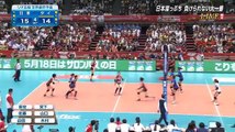 2016年５月 リオ五輪バレーボール世界終予選女子日本×タイ（第４、５セット）