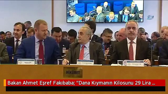 Bakan Ahmet Eşref Fakıbaba: Dana Kıymanın Kilosunu 29 Lira ve Dana Kuşbaşının Kilosunu 31 Liradan...