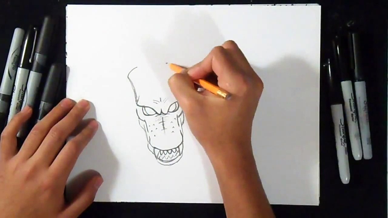 comment dessiner dragon | Shenron Dragon Ball z