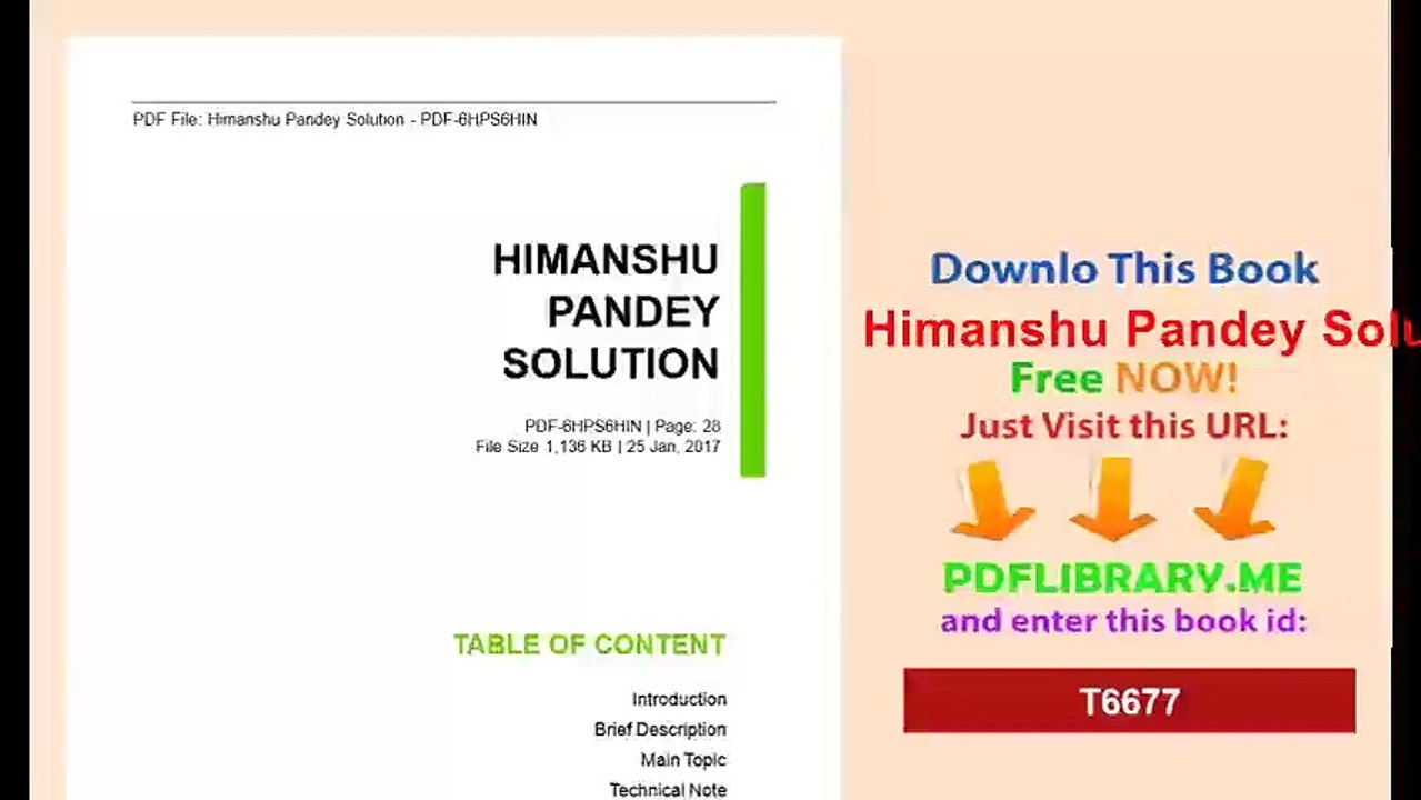 Himanshu Pandey Solution