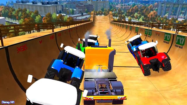 Learn Colors and Fun Color Truck w Spiderman Cartoon for Kids in Color Cars for Kids Nursery Rhymes