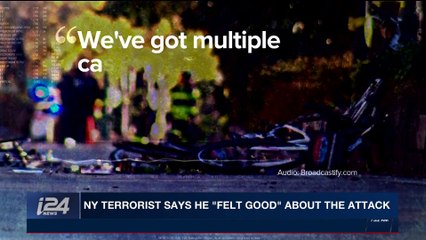 i24NEWS DESK | NY terrorist says he "felt good"  about the attack | Thursday, November 2nd 2017