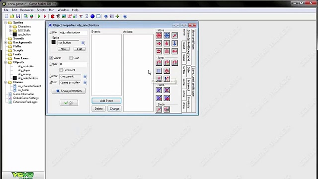 Game Maker :Fighting Game Tutorial # Part 1