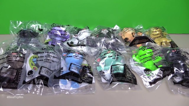 TALKING TOM (2016) HAPPY MEAL FULL SET Review + SHOUT OUTS! | Bins Toy Bin