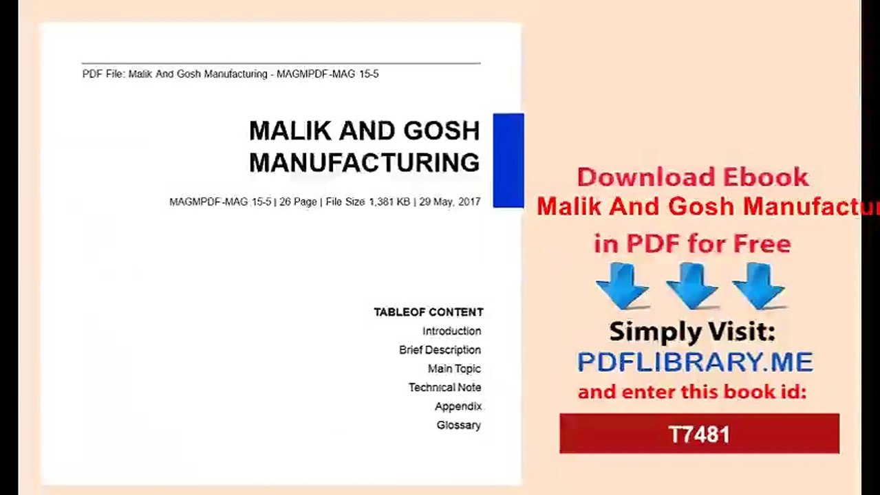 Malik And Gosh Manufacturing