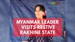 Myanmar's Aung San Suu Kyi makes first visit to violence-hit Rakhine state