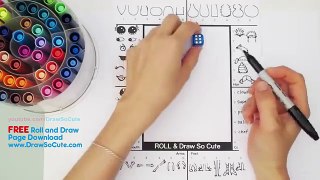 How to Draw Roll Dice and Draw Mystery Creature Game Cute and Fun