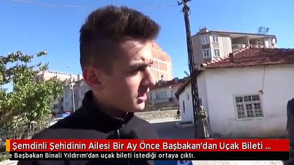 Şemdinli Şehidinin Ailesi Bir Ay Önce Başbakan'dan Uçak Bileti İstemiş
