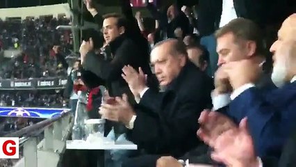 Cumhurbaşkanı Erdoğan'ın gol sevinci