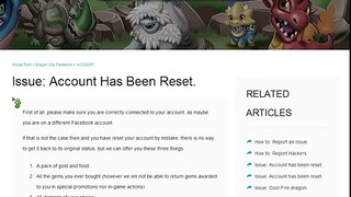 Dragon City Reset to Level 1 - SOCIALPOINTs Insulting Offer