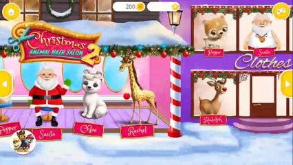 Best android games | Christmas Animal Hair Salon 2 | Fun Kids Games