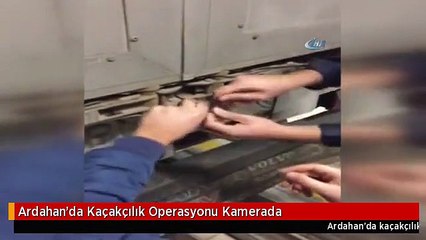 Ardahan'da Kaçakçılık Operasyonu Kamerada