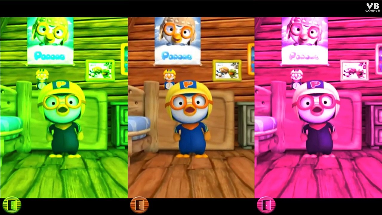 Talking Pororo (English) - Funny Voice Baby Learn Colors - Little Penguin 3D Animated Cartoon 2017