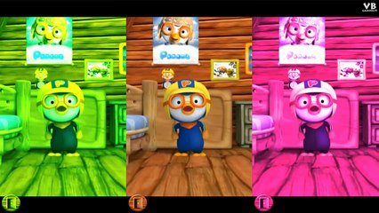Talking Pororo (English) - Funny Voice Baby Learn Colors - Little Penguin 3D Animated Cartoon 2017